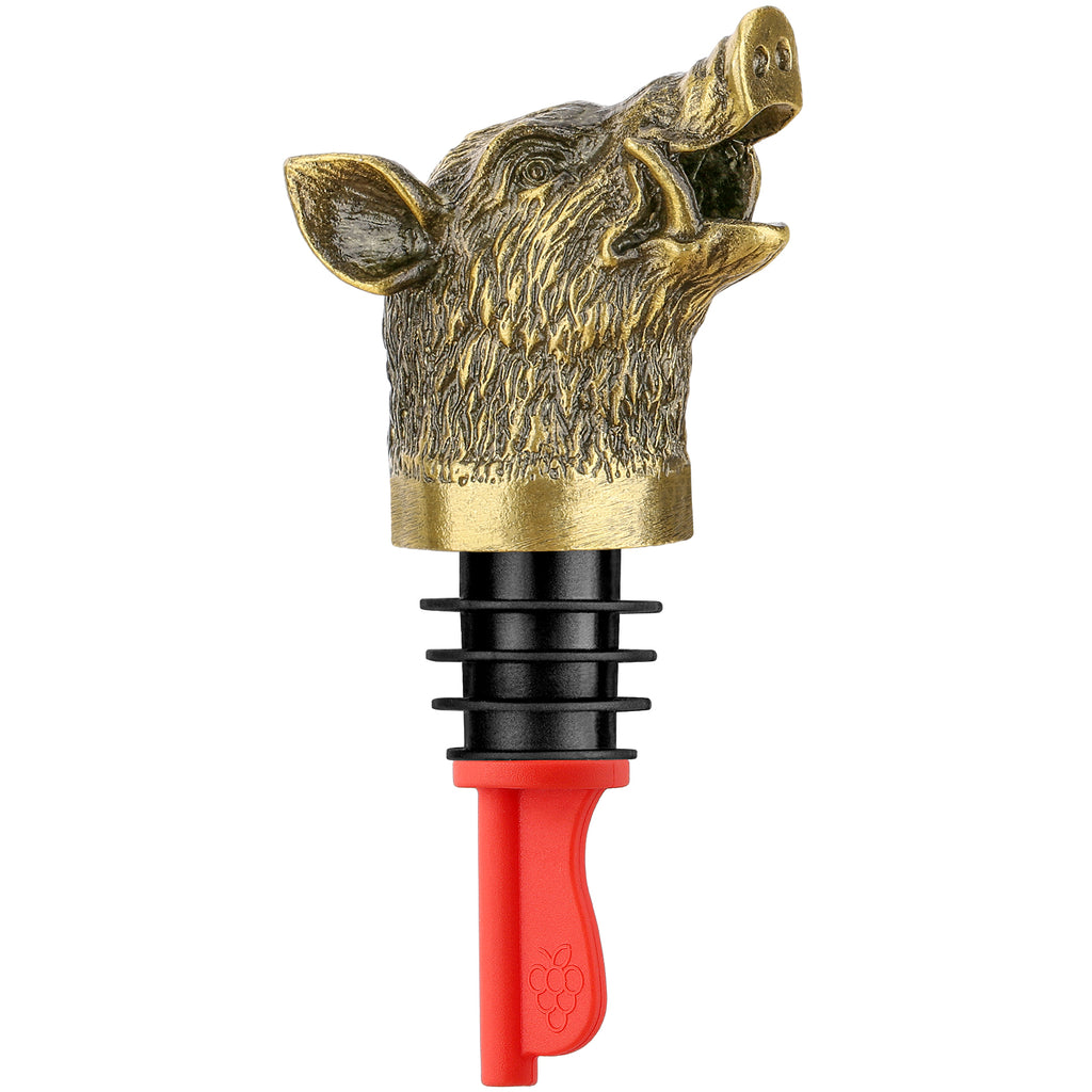 Wild Boar Head Wine Pourer Vacuum Sealing Wine Spout Stopper For Cocktails - Image 2