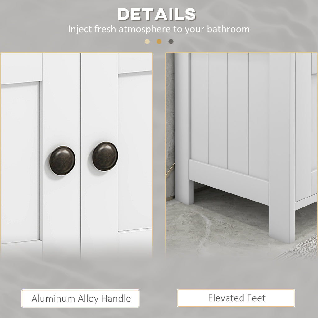 Pedestal Sink Storage Cabinet Bathroom Under With Doors And Open Shelf Vanity - Additional Product View 8