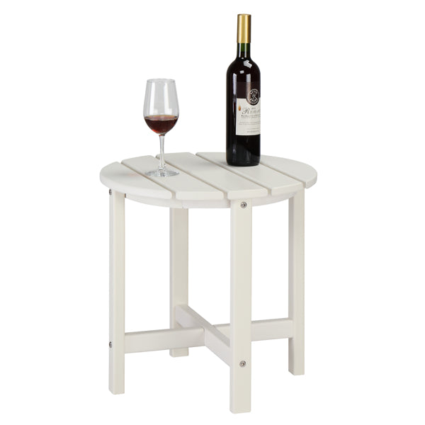 White Round HDPE Side Table