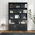 Black 70-Inch Cube Bookshelf