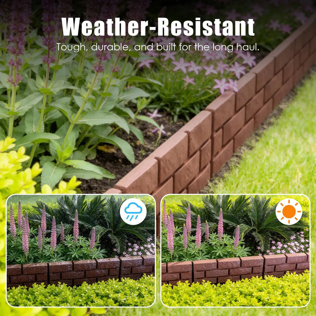 Easy Install Snap in Garden Landscape Edging Flexible Angle Adjustable Stone - Image 4