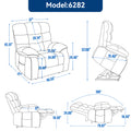 Lift Recliner Chair Heat Massage Dual Motor Infinite Position Up to 350 LBS