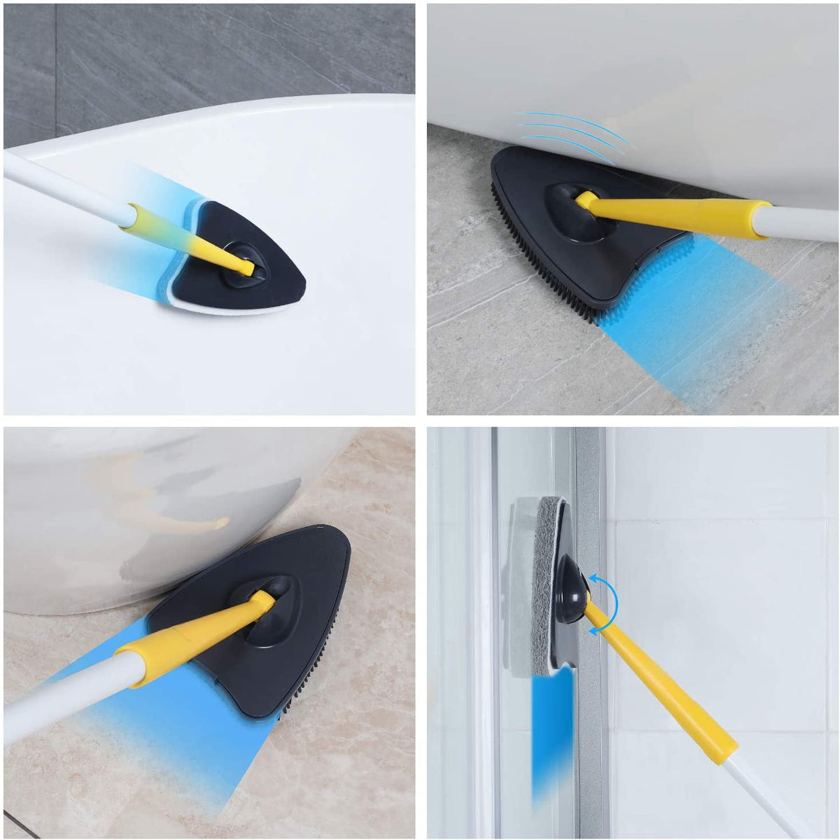 tub tile scrubber brush in dimensions and features