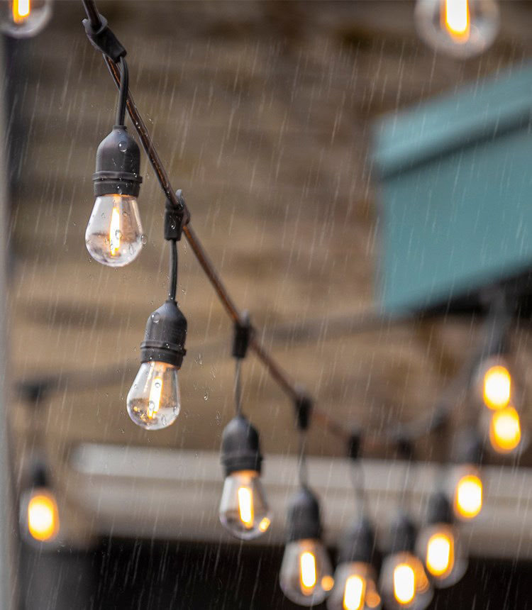 10M String Lights Outdoor 110V Hanging Patio Lights With 10 E27 Sockets Warm - Image 2