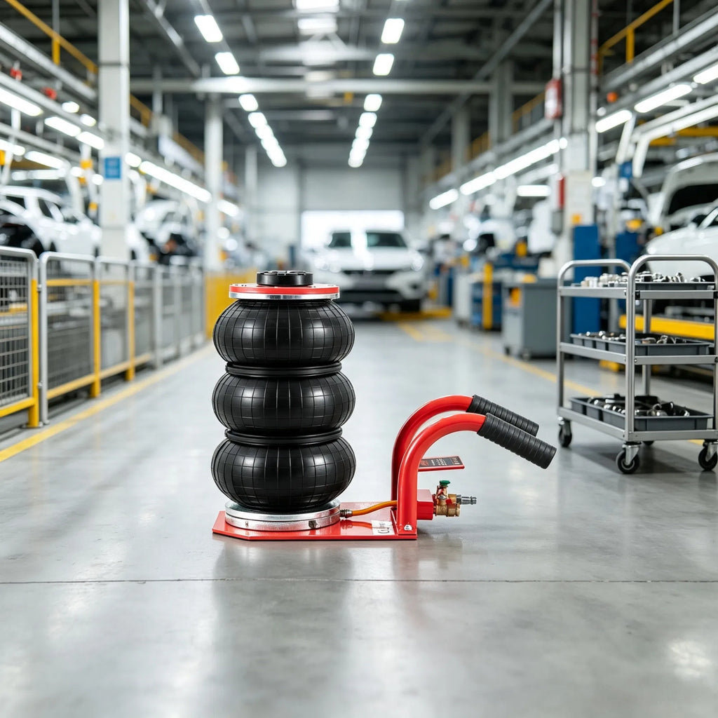 3 Ton/6600 lbs Triple Bag Air Jack with Six Steel Pipes 17.7" Fast Lifting - Image 3