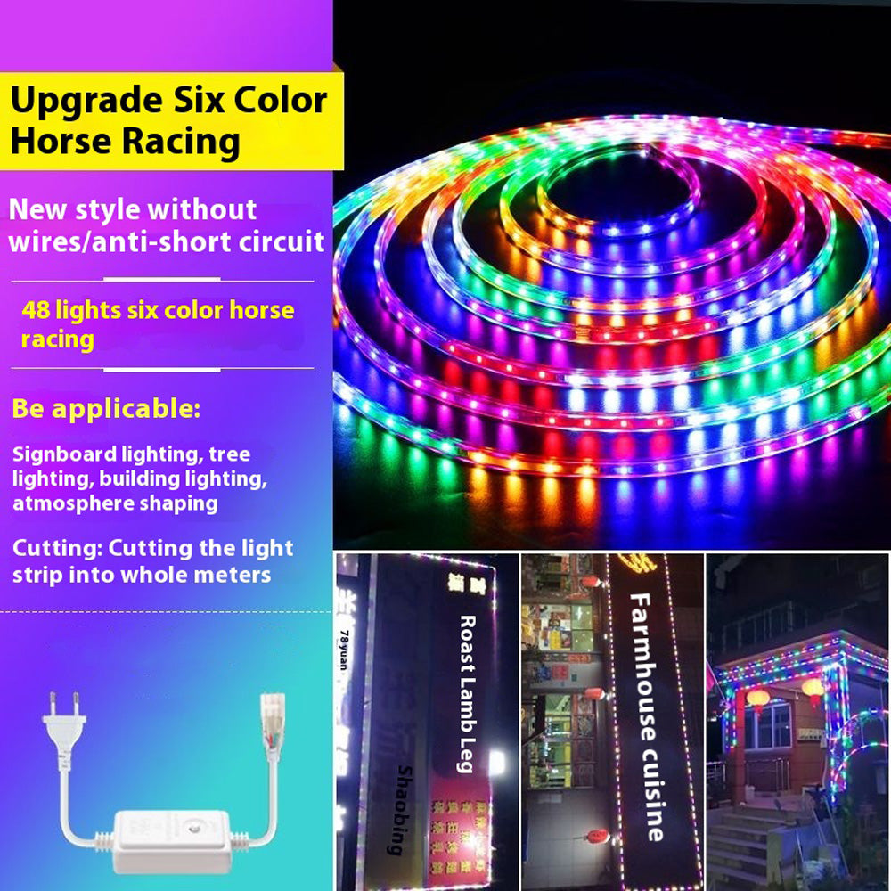 10M RGB LED Strip Lights 2835 48LEDs M IP67 Waterproof Flexible LED Rope - Image 4