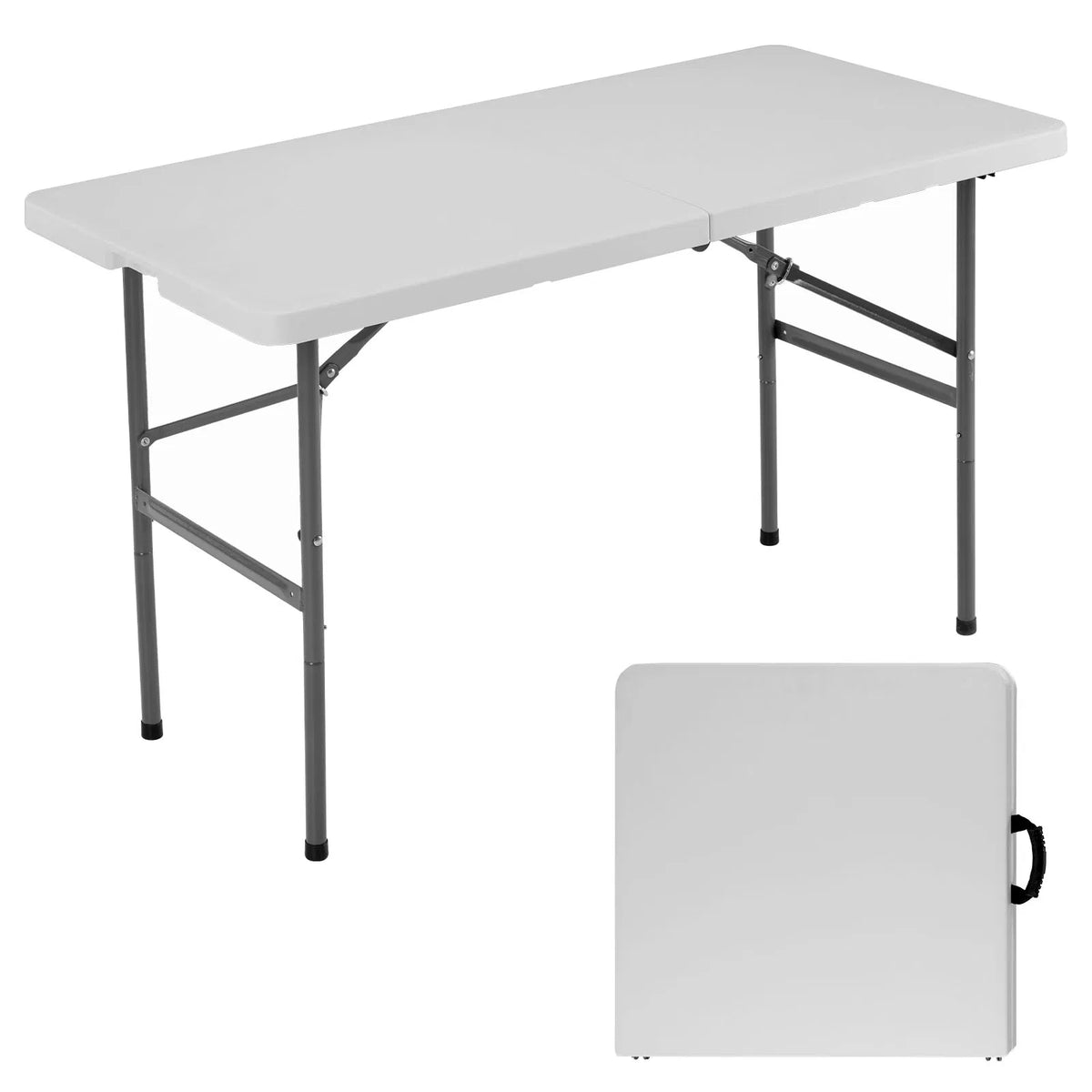 Folding Table Outdoor Indoor Heavy Duty Portable Table with Carrying Handle for - Image 5
