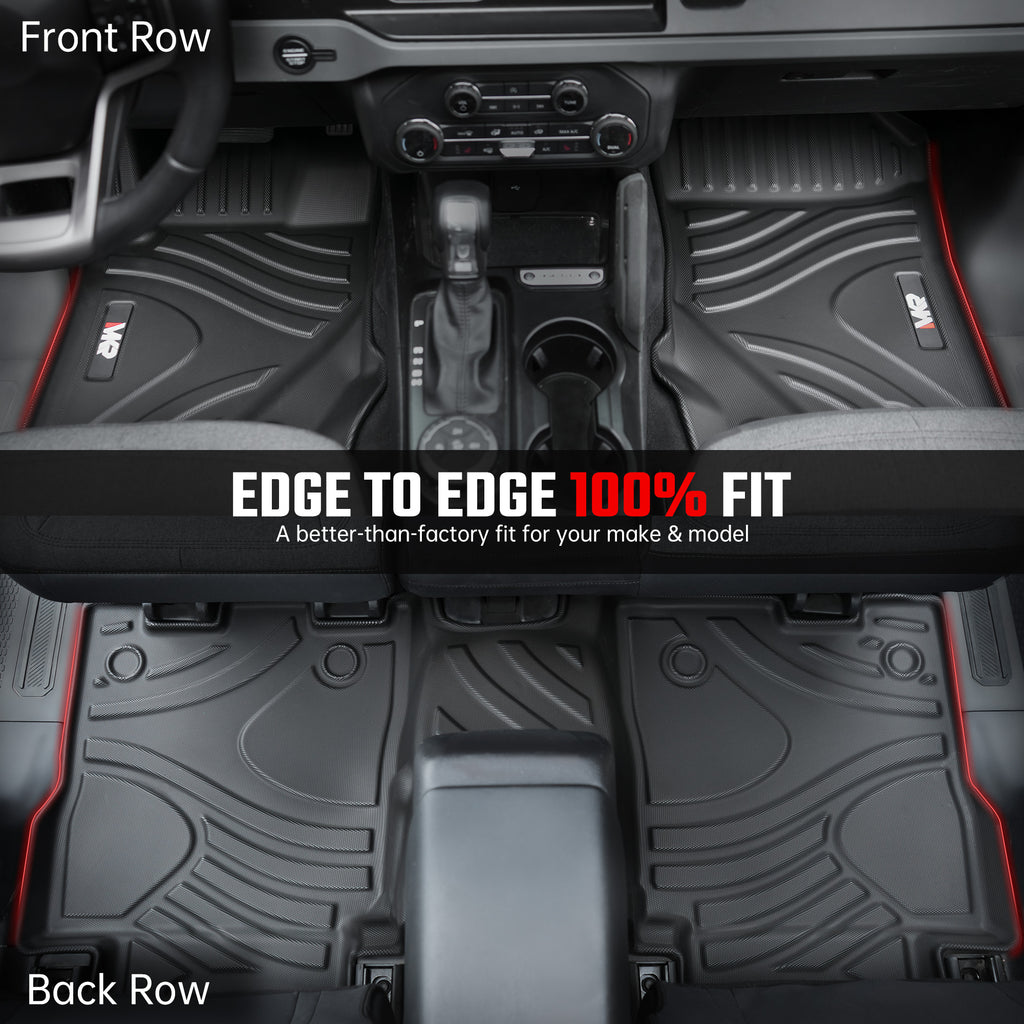 Car Floor Mats For 2021 2023 Ford Bronco 4 Doors TPE Interior Car Accessories - Image 2