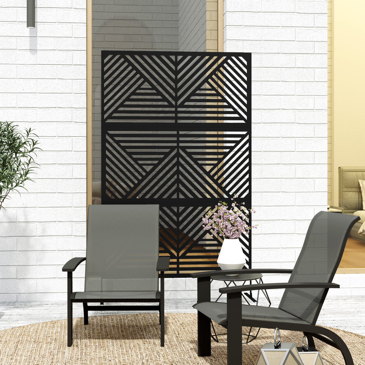 Decorative Privacy Fence Screen Metal Outdoor Climbing Plant Trellis - Additional Product View 7