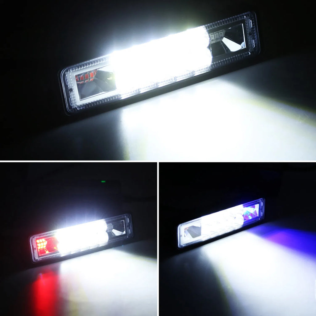 6" LED Light Bar 48W 5000lm Offroad Driving Spot Lights Work Light Pods - Image 2