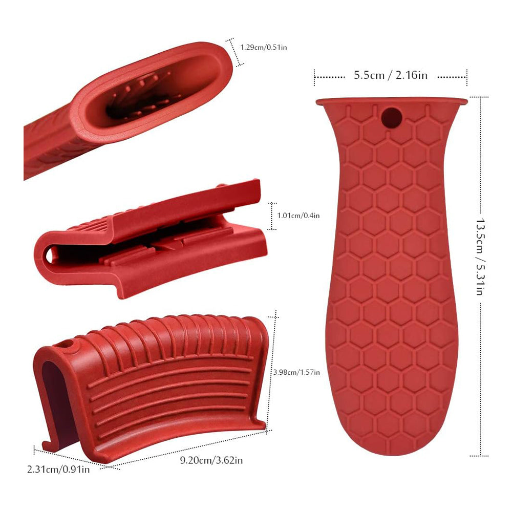 set of 3pcs silicone handle packaging and components