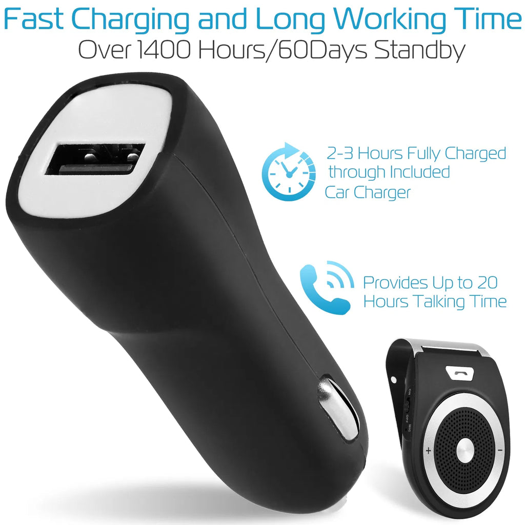 Car Wireless Speakerphone Wireless V4.1 In Car Speaker Hands free Calling Music - Image 2