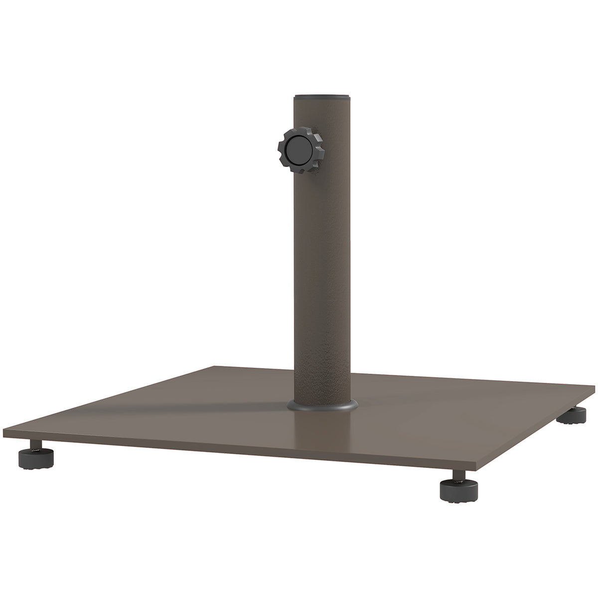 29-lb Square Patio Umbrella Base - Brown