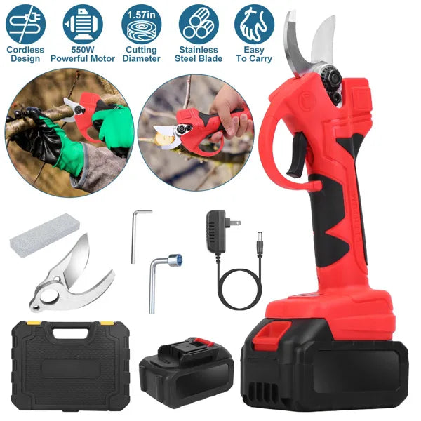 21v electric pruning shears cordless dimensions and features