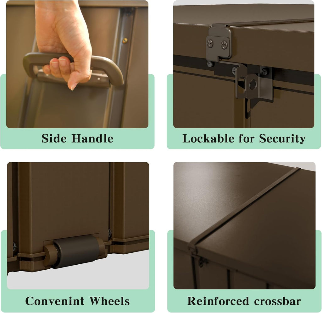 200-gallon galvanized metal outdoor deck box product view 3