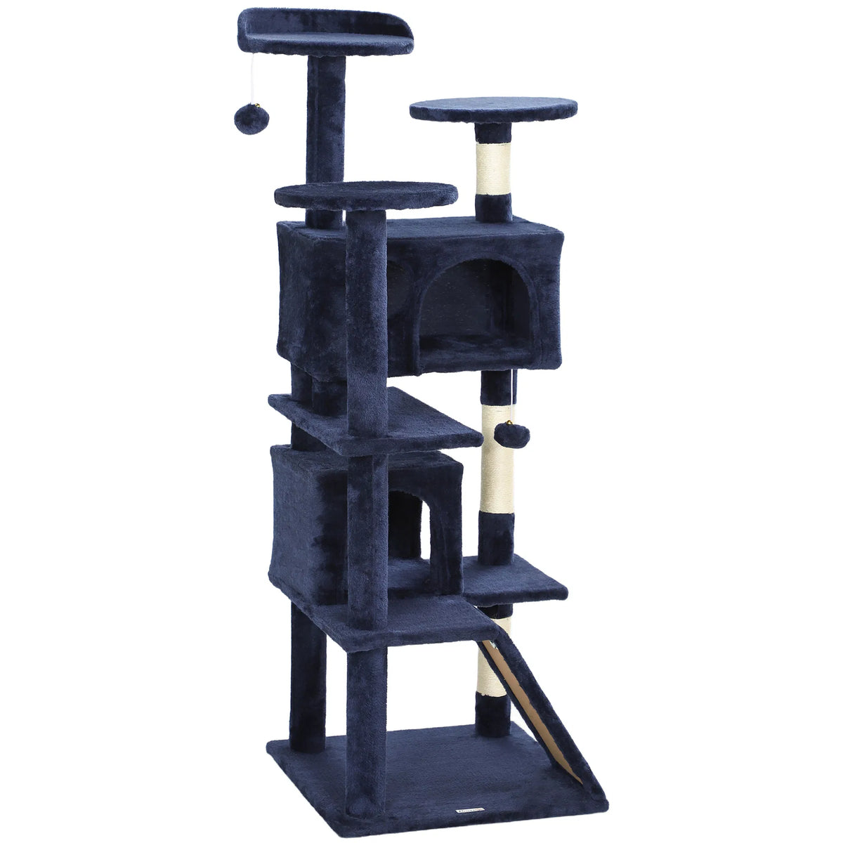54" Cat Tree Multi Level Cat Tower with Scratching Posts Cat Condos Bed - Image 5