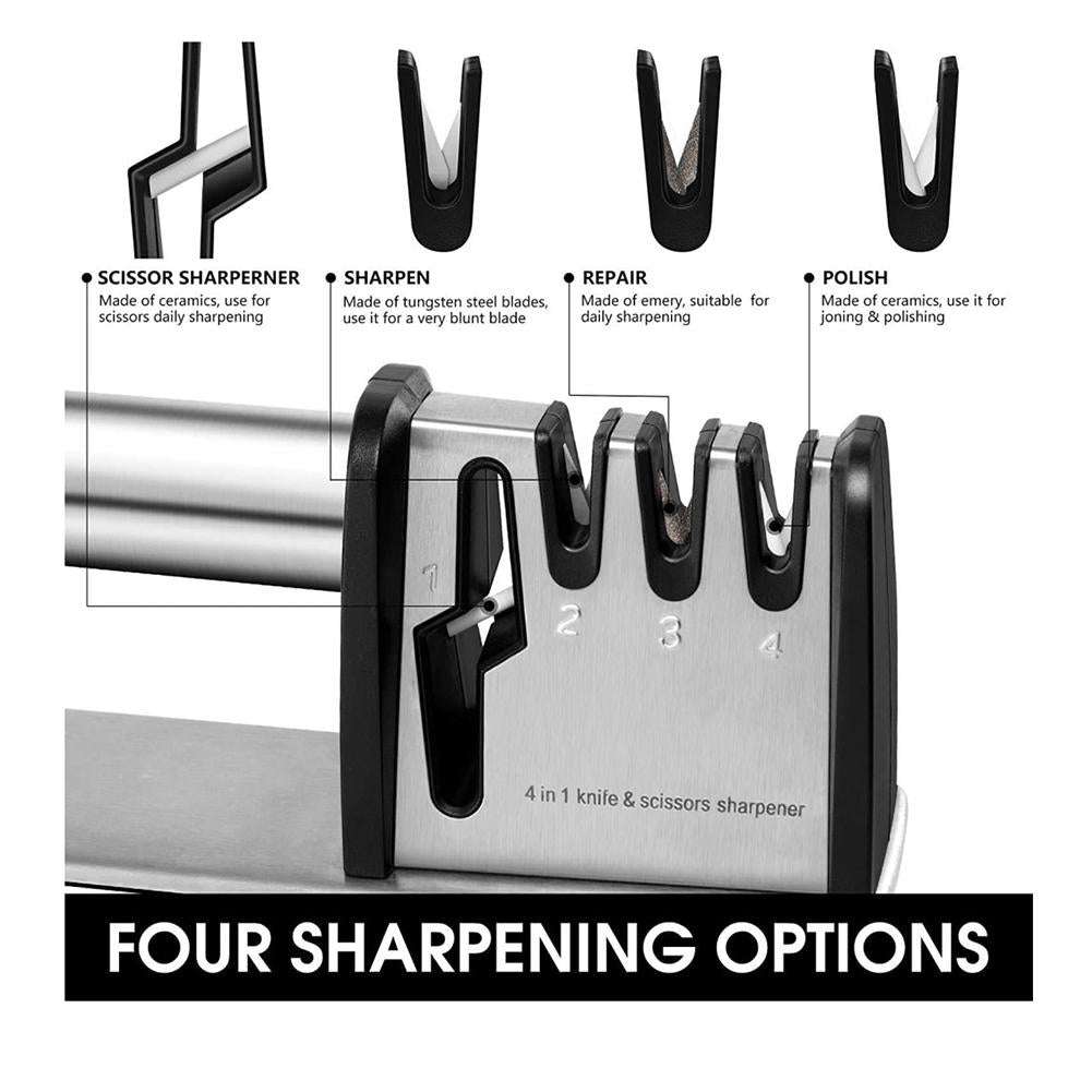 Non slip Kitchen Knife Sharpener Ergonomic Handle Safe And Fast Knife - Image 5