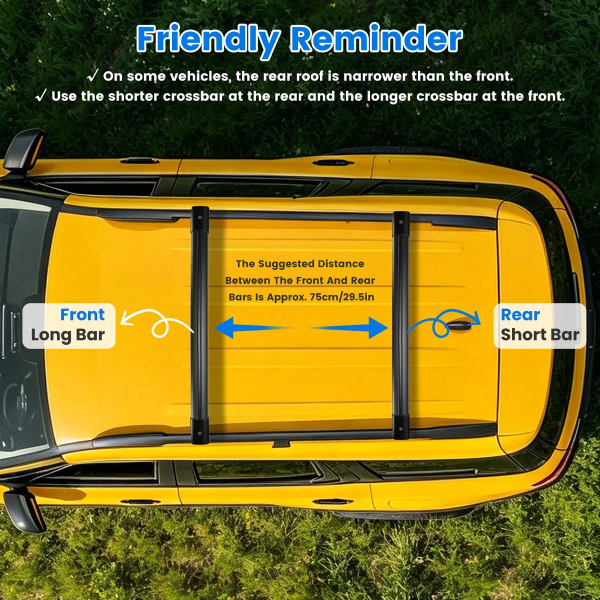 Roof Rack Cross Bars Fit for Ford Bronco Sport 2021 2026 On Road Off Road - Image 4