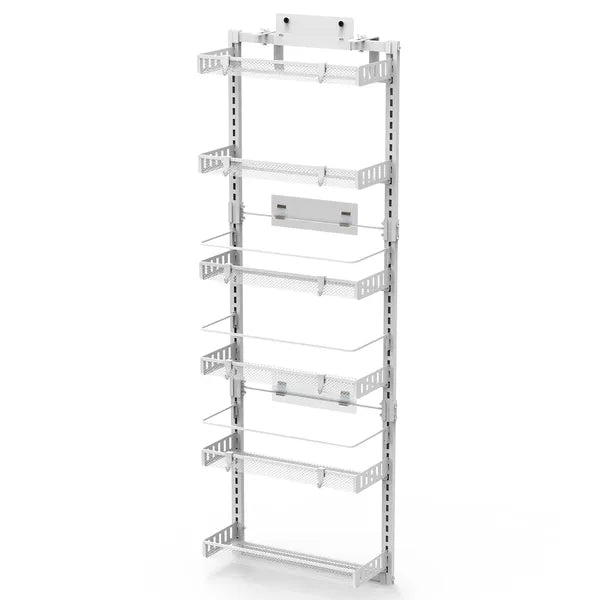 Over The Door Pantry Organizer 6 Tier Pantry Door Organizer Carbon Steel 110LBS