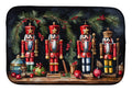 Christmas Nutcrackers Dish Drying Mat Absorbent Dish Drying Mat Pad for Kitchen