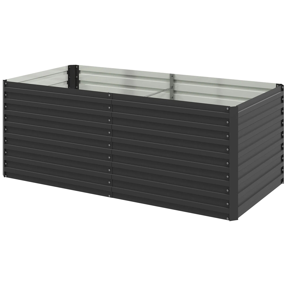 5' x 3' x 2' Raised Garden Bed Galvanized Planter Box for Growing Flowers - Image 2
