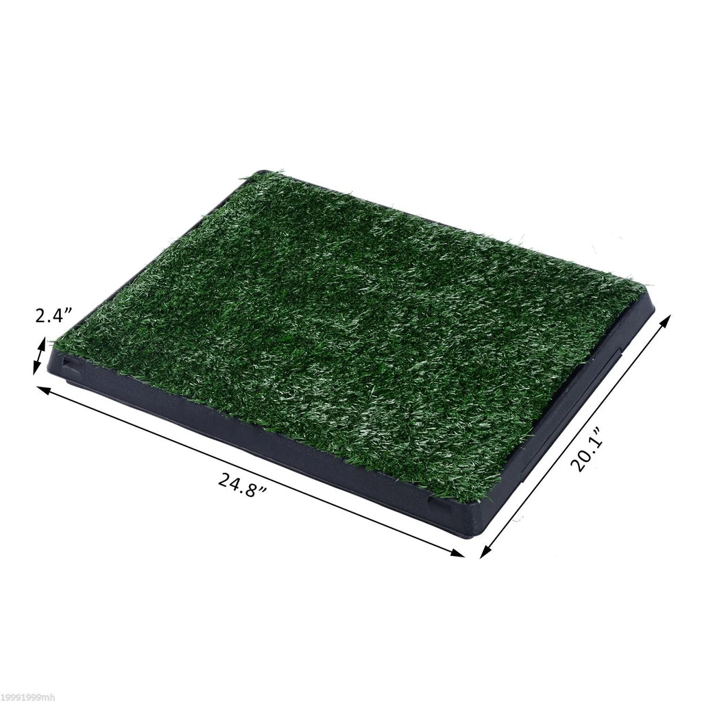 Dog Grass Pad with Tray Artificial Grass for Dogs Doggy Bathroom Toilet Potty - Image 2