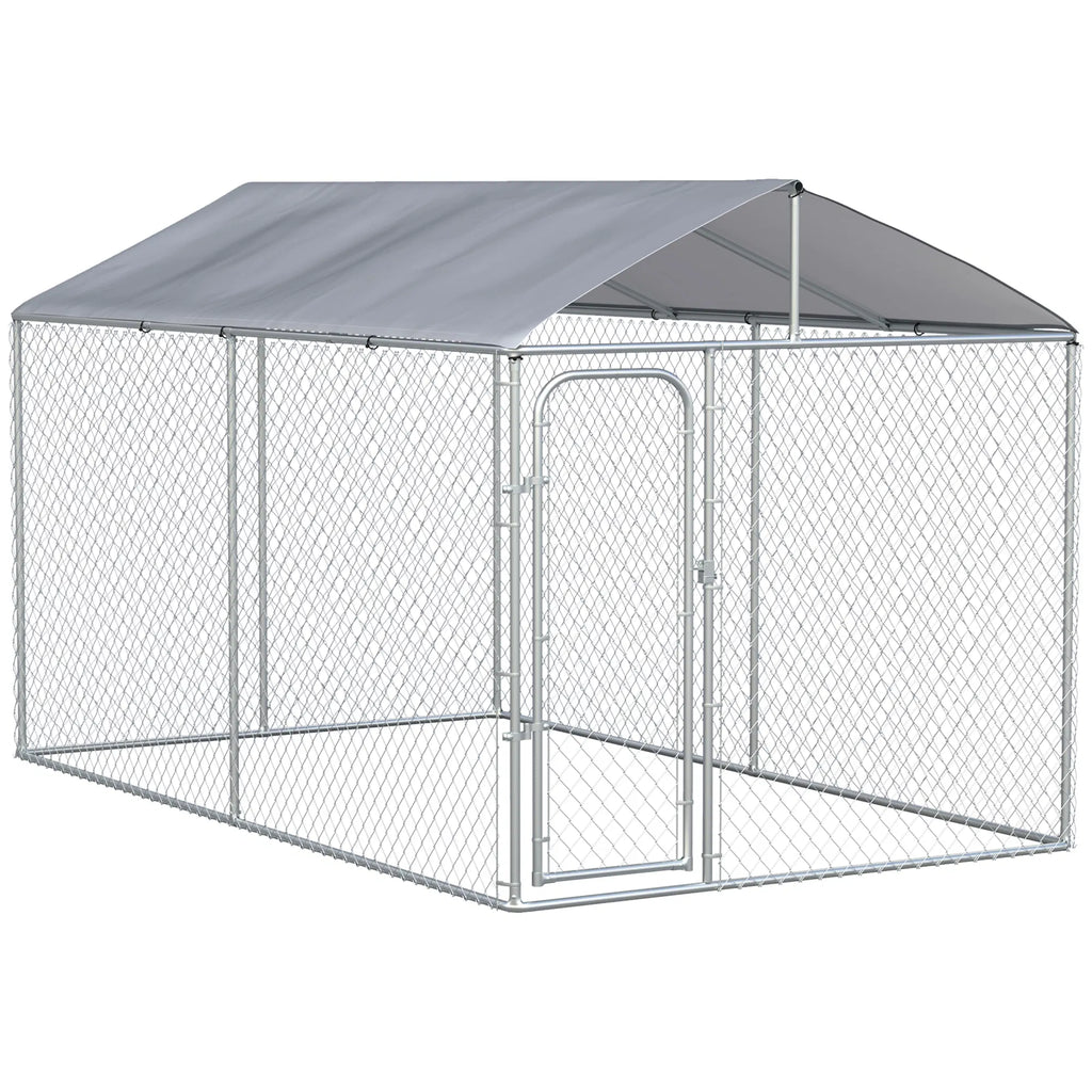Dog Kennel Outdoor Heavy Duty Playpen with Secure Lock Cover for Backyard & - Image 5