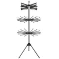 3 Tier Foldable Tripod Clothes Drying Rack With 24 Clips & 32 Rods 70" Space