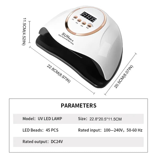 UV LED Nail Lamp 280W Nail Curing Lamps For Gel Polish With Automatic Sensor 4 - Image 4
