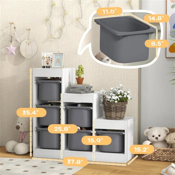 storage bins toy organizer pantry in use lifestyle