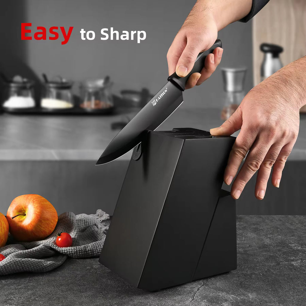 15 Piece Color Coded Kitchen Knife Set With High Carbon Chef Knives Ergonomic