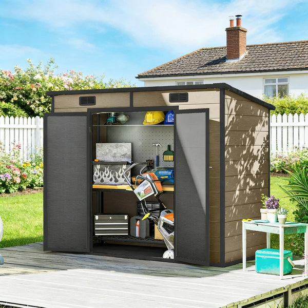 Outdoor Garden Storage Shed Tool House - Image 3