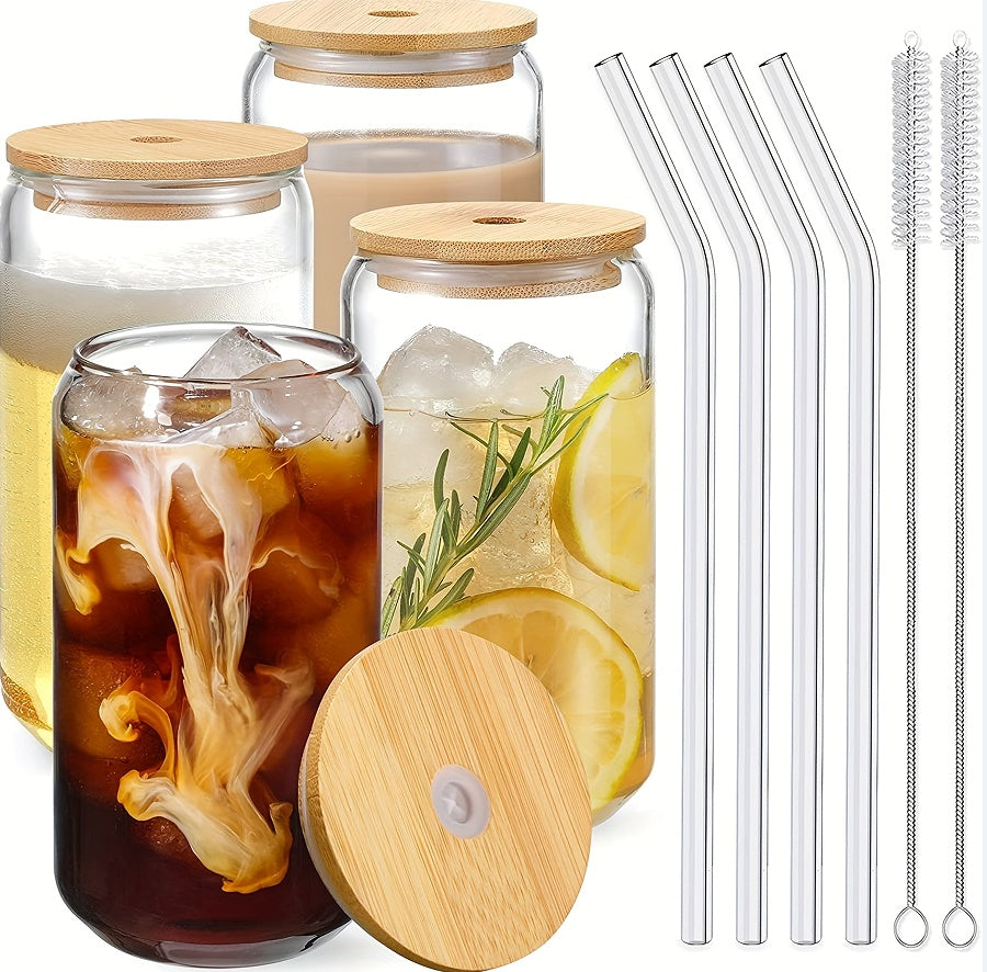 Glass Cup With Straw - Image 4
