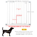 Pet Gate Extra Wide Press Mounted with Cat Door Auto Closing Pet Gate for