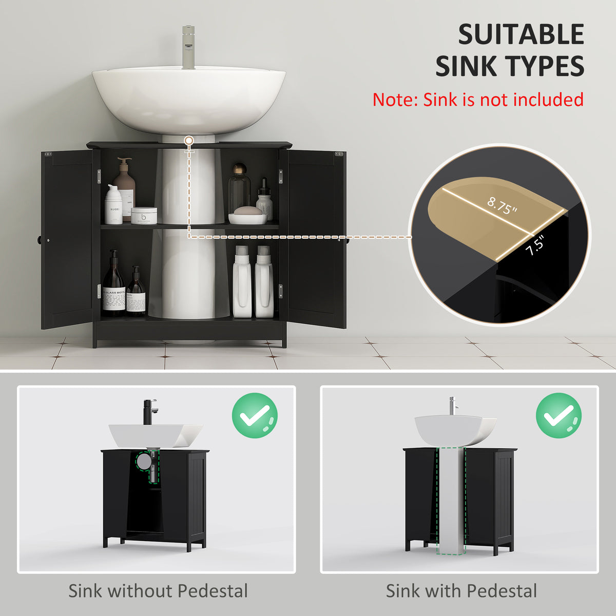 under sink bathroom cabinet pedestal product angle 7