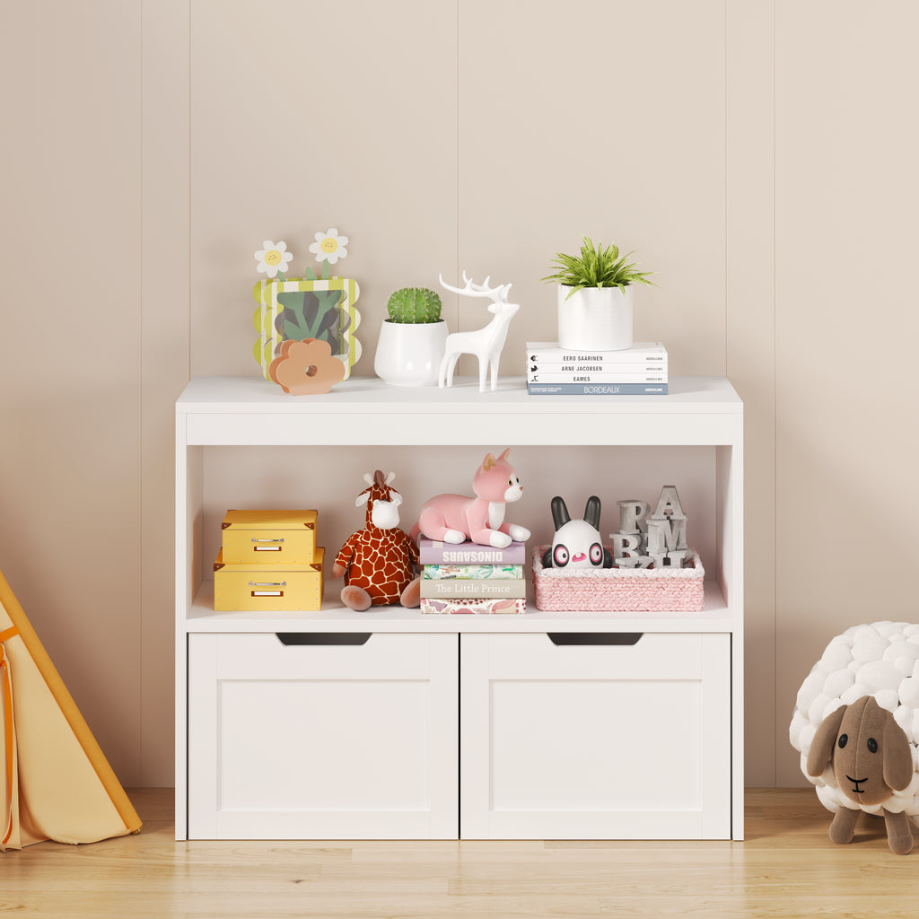 White Book and Toy Storage Organizer