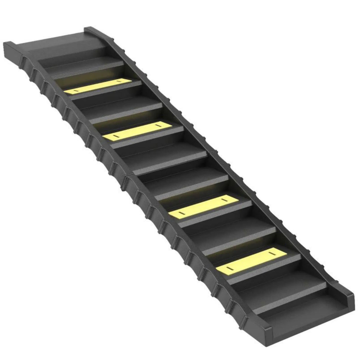 black folding pet car ramp in use lifestyle