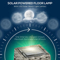 Solar Floor Lamp Outdoor Garden Lantern Pathway Light & Decorative Driveway
