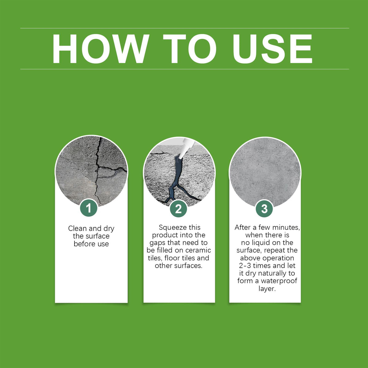 JAKEHOE Waterproof Grout Repair Sealant Kit 100 g Kit - Image 3