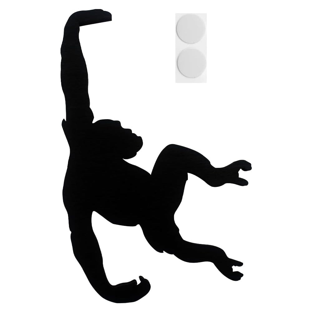 Monkey Wall Hook Funny Hanging Orangutan Silhouette Decor Hook Wall Mounted