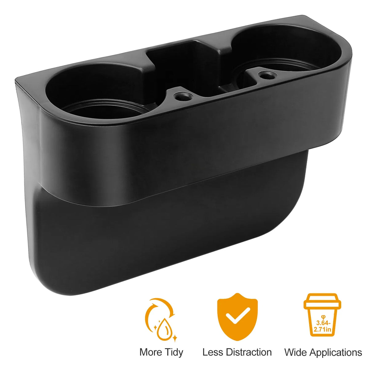 Car Seam Cup Holder Seat Gap Wedge Drink Storage Organizer Console Side Pocket - Image 2