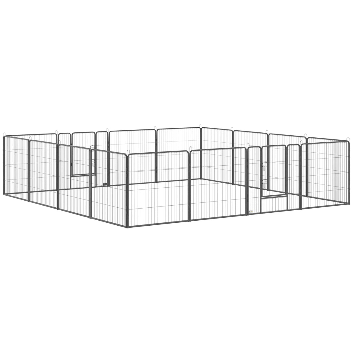 Heavy Duty Pet Playpen 16 Panels Steel Dog Fence Puppy Exercise Pen with 2 - Image 5