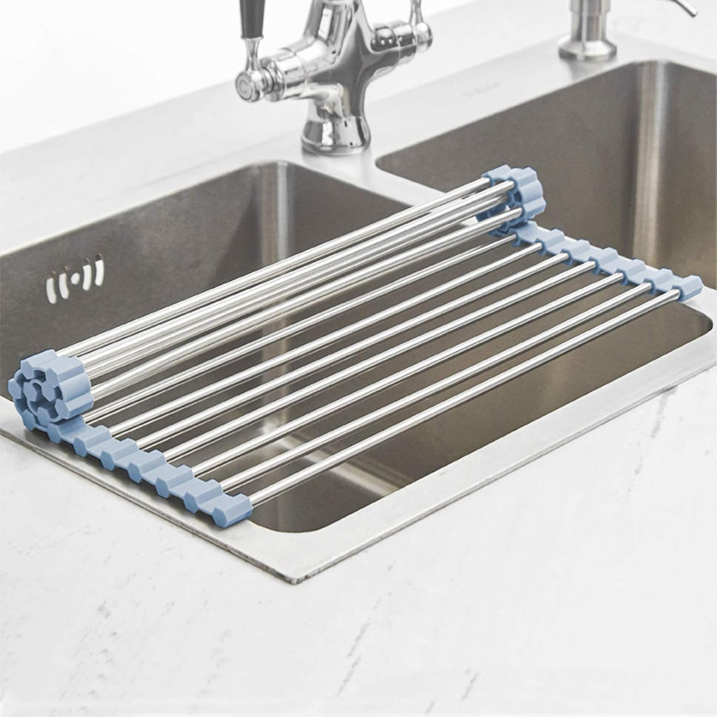 over the sink dish drying dimensions and features