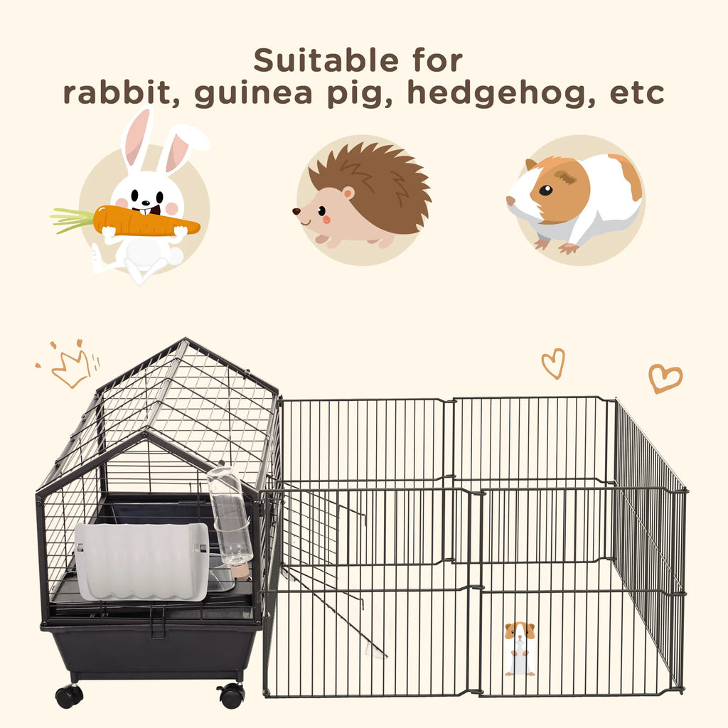 Metal Small Animal Cage Rabbit Cage for Guinea Pig Chinchilla Hedgehog Bunny