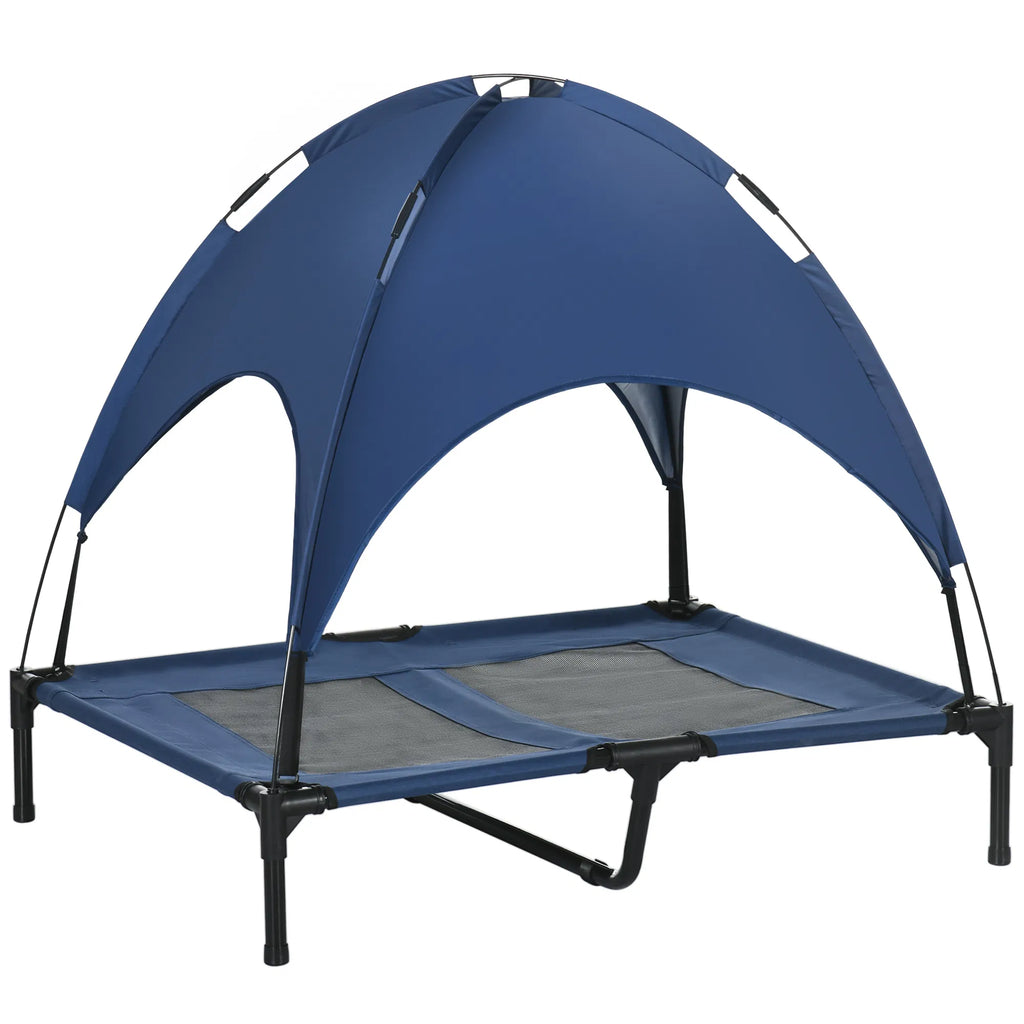 Elevated Dog Bed with Canopy Portable Raised Dog Cot for L Sized Dogs Indoor - Image 2