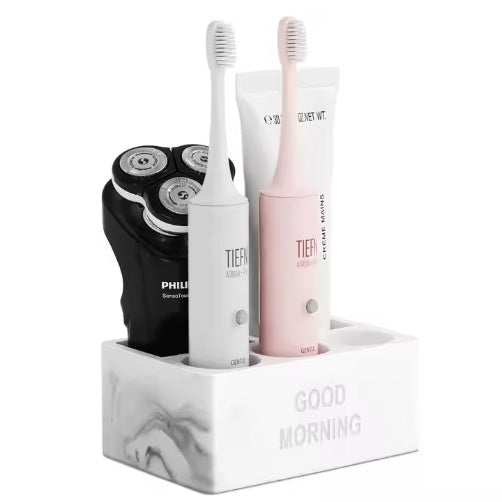 Toothpaste Holder Bathroom Counter Organizer For Electric Toothbrushes Home - Main Overview