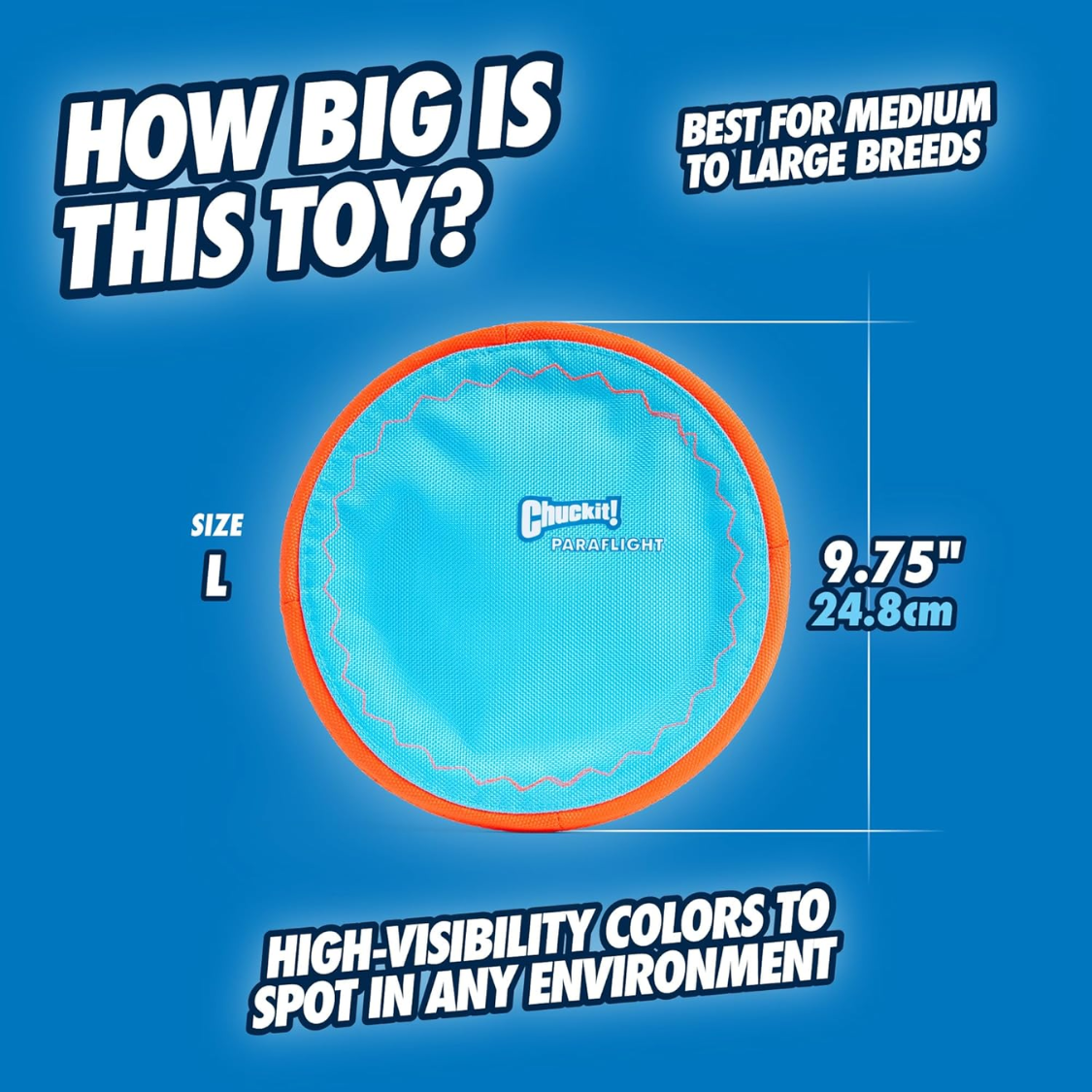Paraflight Flying Disc Dog Toy Water Floating Flyer Durable Nylon Construction - Image 3