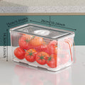 transparent food grade drainable refrigerator product angle 6