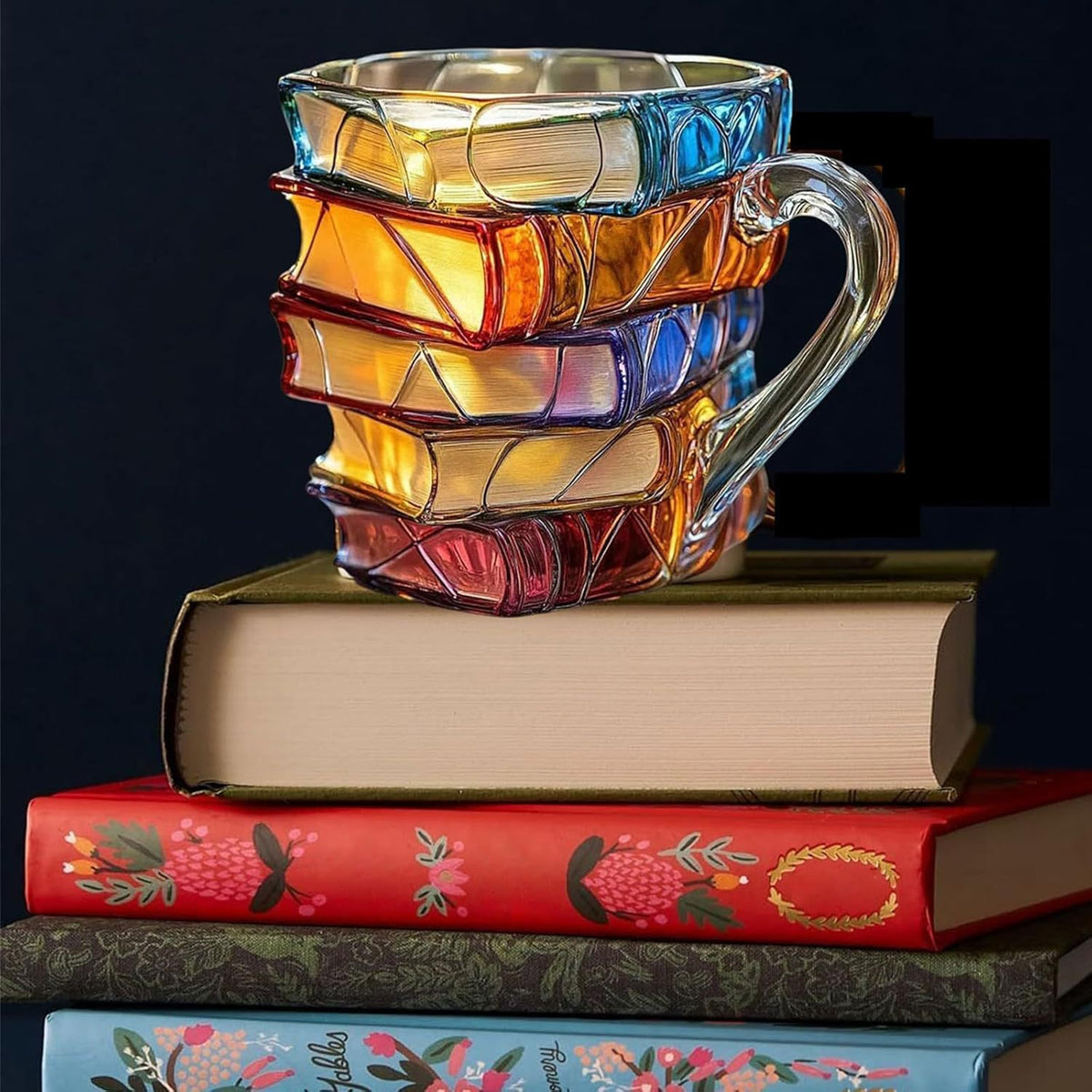 Painted Book Mug 3D Painted Book Coffee Cup - Image 4