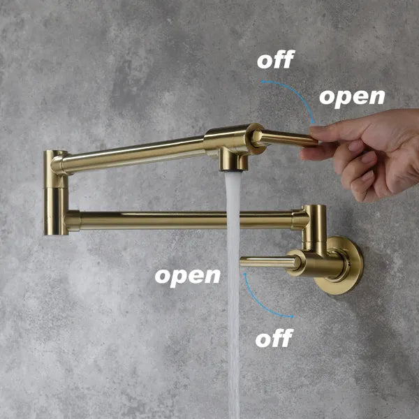 Folding faucet Pot Filler Faucet Wall Mount